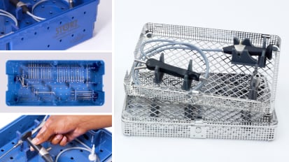 Blue-Wrap Trays for Sialendoscopes