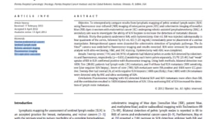 Detection of sentinel lymph nodes in patients with endometrial cancer undergoing robotic-assisted staging: A comparison of colorimetric and fluorescence imaging