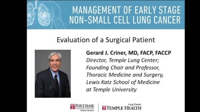 Management of Early Stage Non-Small Cell Lung Cancer - Physician ...