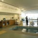 Kennedy Krieger Institute, A photo shows two pools for aquatic therapy.