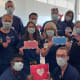 The ECMO team photographed outside the ICU at William P. Clements Jr. University Hospital.