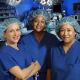 Left to right: Surgeons Kristin Patzkowsky, Khara Simpson and Karen Wang are members of the Advanced Minimally Invasive Gynecologic Surgery group.