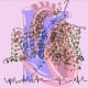 Cardiac sodium channel structure cartoon with binding of the antiarrhythmic drug flecainide shown as yellow sticks. The channel drawing is superimposed over a heart image. The electrocardiogram’s chaotic atrial fibrillation signals shift to normal.