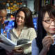 Koko Ishizuka, right, together with research program manager Yukiko Lema, center, and research assistant Cecilia Higgs, is tapping the unique characteristics of olfactory neurons to study dynamic changes in patients with neuropsychiatric disorders.