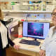 Christine M. Kusminski, Ph.D., Associate Professor of Internal Medicine (left), and Xinxin Yu, M.D., Research Scientist, are studying the effects of the glucose-dependent insulinotropic polypeptide receptor (GIPR) on fat cells as a possible therapy for obesity.