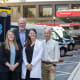 Some members of the O2 Net team: (back row)Leslie Lenert, M.D.; (front row, left to right) Elizabeth Szwast, LindseyJennings, M.D., and Jihad Obeid, M.D.