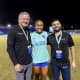 Fernando Moya, M.D.,  United FC Player, and Alex Mafdali, M.D,