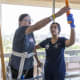 Nurse Ivo Edimo works with a stroke patient on an activity to improve balance and coordination during an intensive inpatient rehabilitation program at UT Southwestern’s Zale Lipshy Pavilion. The fifth-leading cause of death in the U.S., stroke is a major contributor to long-term disability and requires rapid, consistent treatment to prevent life-altering complications.