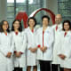 From left: Cardiologists Lili Barouch, Tala Al-Talib, Pamela Ouyang, Erin Michos, Sammy Zakaria and Garima Sharma see patients at Johns Hopkins Women’s Cardiovascular Health Center locations in Maryland.