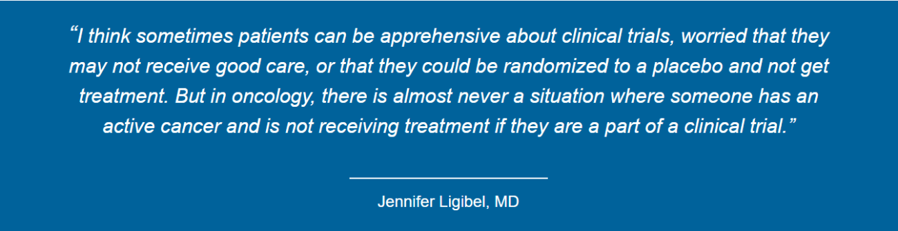 Jennifer Ligibel, MD Quote