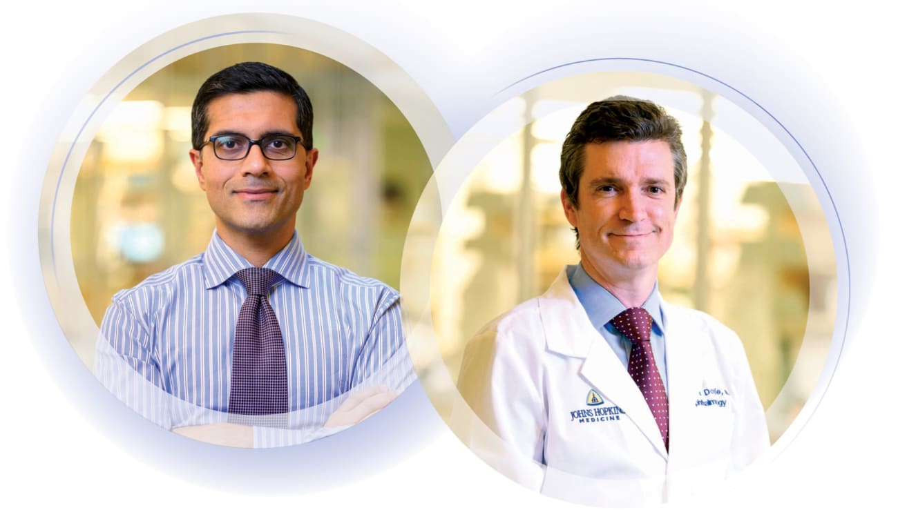 Mandeep Singh, M.D., Ph.D., and Jefferson Doyle, M.D., Ph.D.