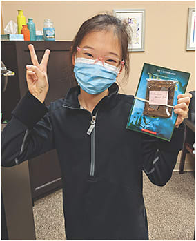 Figure 1. Successful application and removal class = one extremely happy patient.