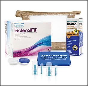 Bausch + Lomb Specialty Vision Products offers a scleral lens care kit so that scleral lens wearers have everything that they need to care for their lenses.