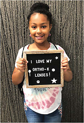 Figure 4. Using current orthokeratology patients in social media posts or newsletters can increase the buzz around this service.Photo courtesy of Dr. Wallace-Tucker