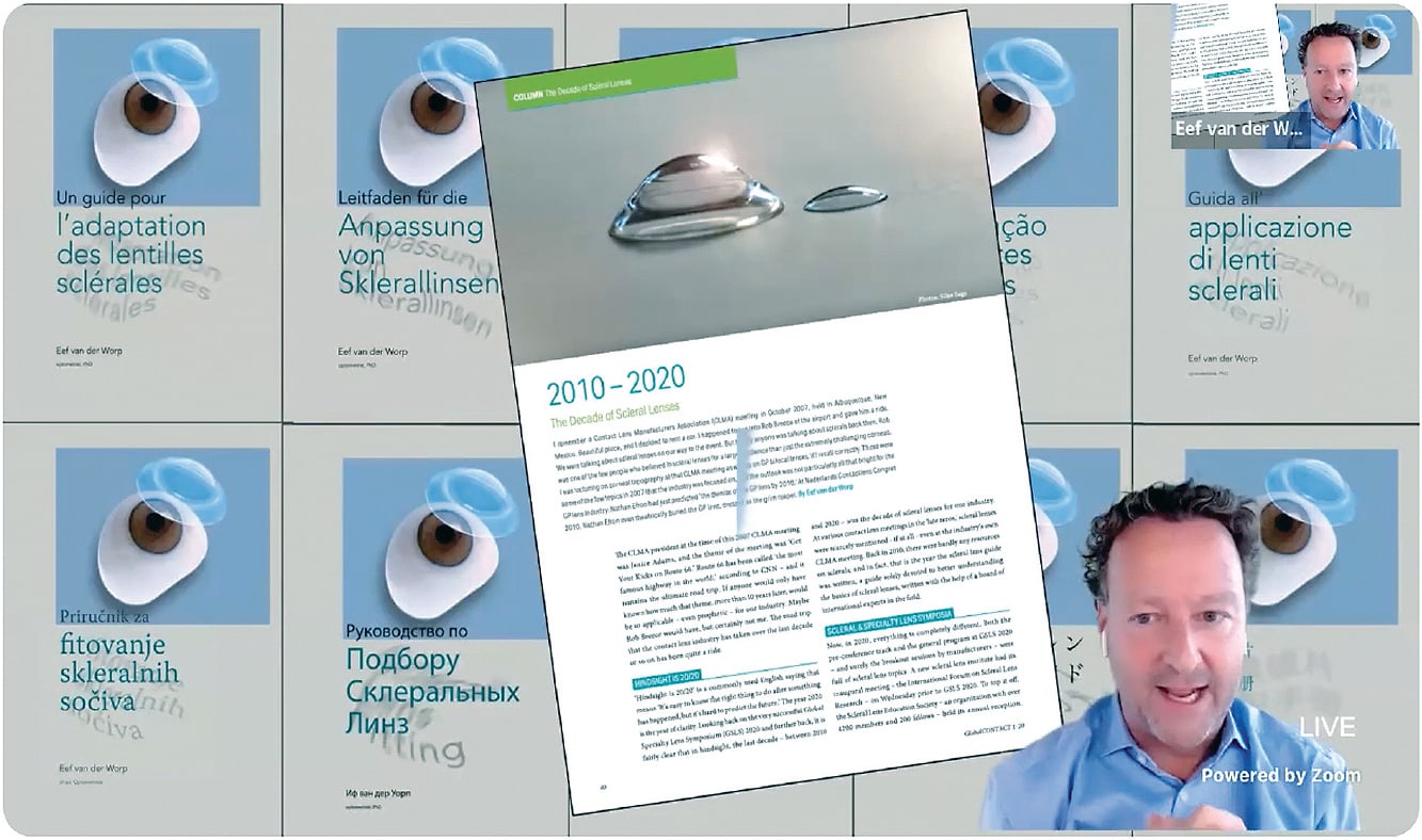 Eef van der Worp, , BOptom, PhD, reviewed several current research reports about scleral lens shape.