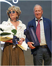 Emiliana and Ennio De Rigo at the company’s 40th anniversary celebration.