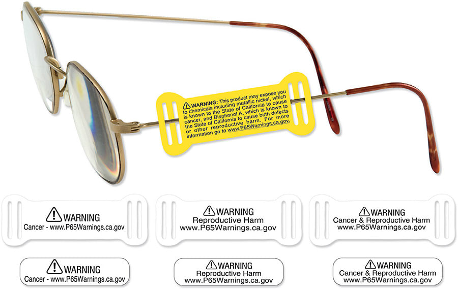 ARCH CROWN / Prop 65 tags