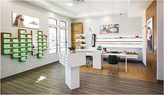 Product at Castle Hills Eye Care is displayed in a sleek, structured format.