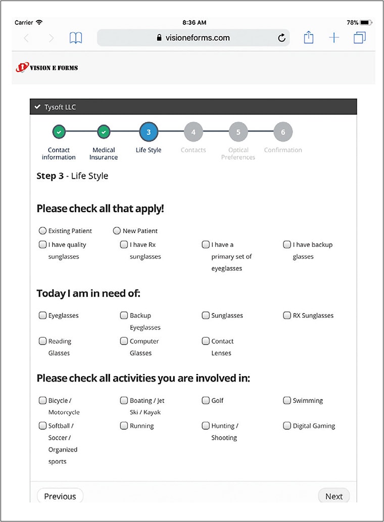 VISION WHOLESALE CLUB / Vision e-forms