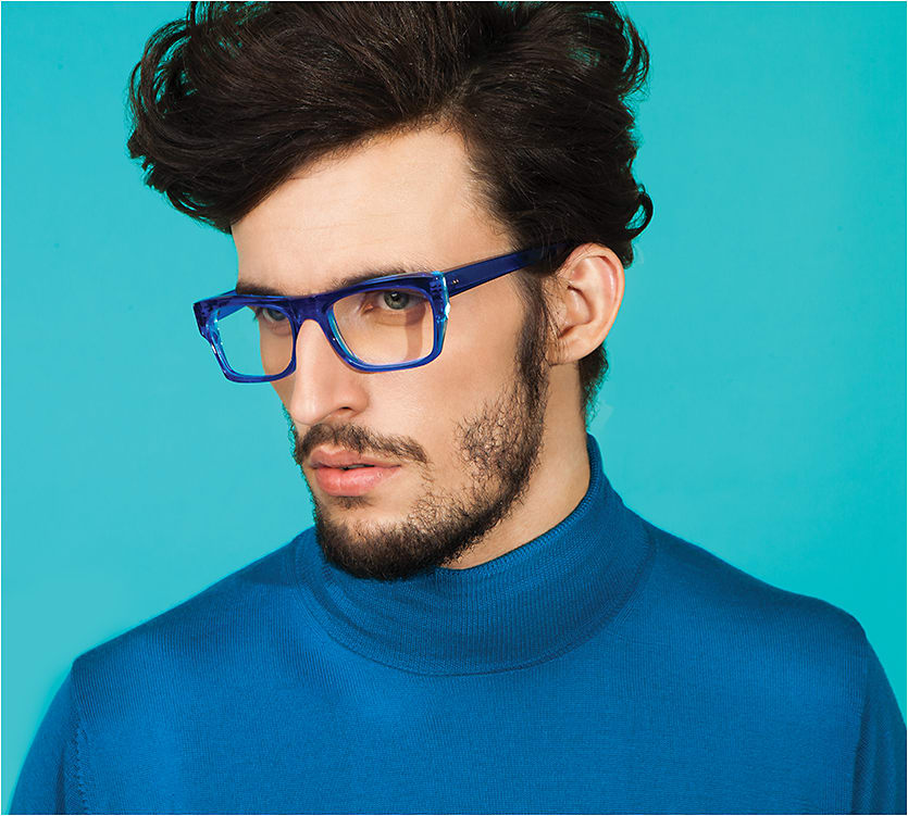 The Kirk &amp; Kirk Carey optical style in color Ocean is a perfect match