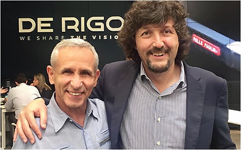 Mike Hundert (left) celebrates a new vision with Massimo De Rigo