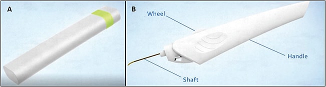 Figure 4. iSTAR MINIject device and injector. PHOTO COURTESY OF iSTAR MEDICAL