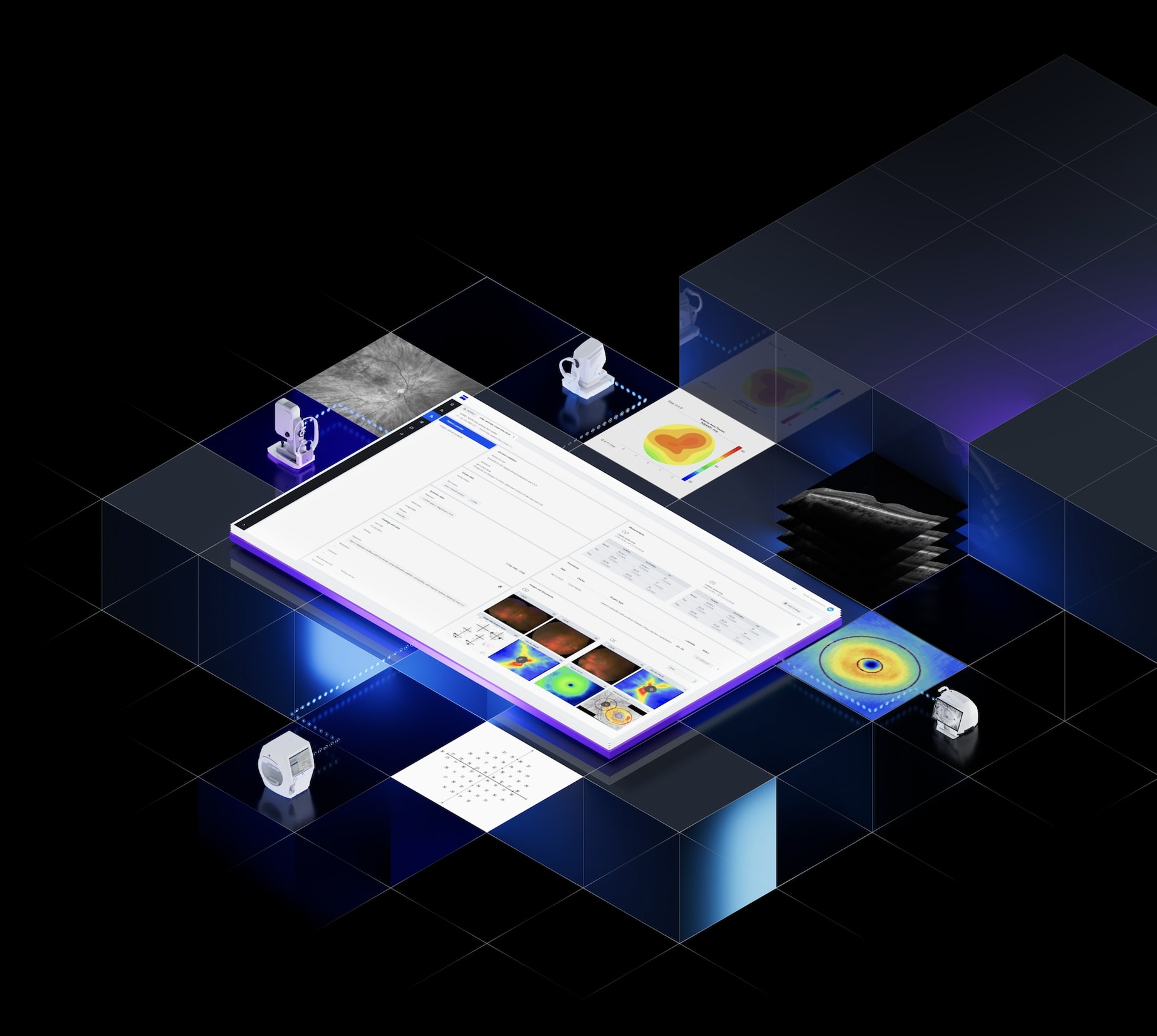 The Zeiss Clinic 360 all-in-one cloud and browser-based software solution