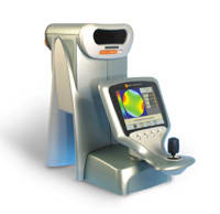 The Z-View features internal targeting for near vision testing and real world external targeting for distance testing.
