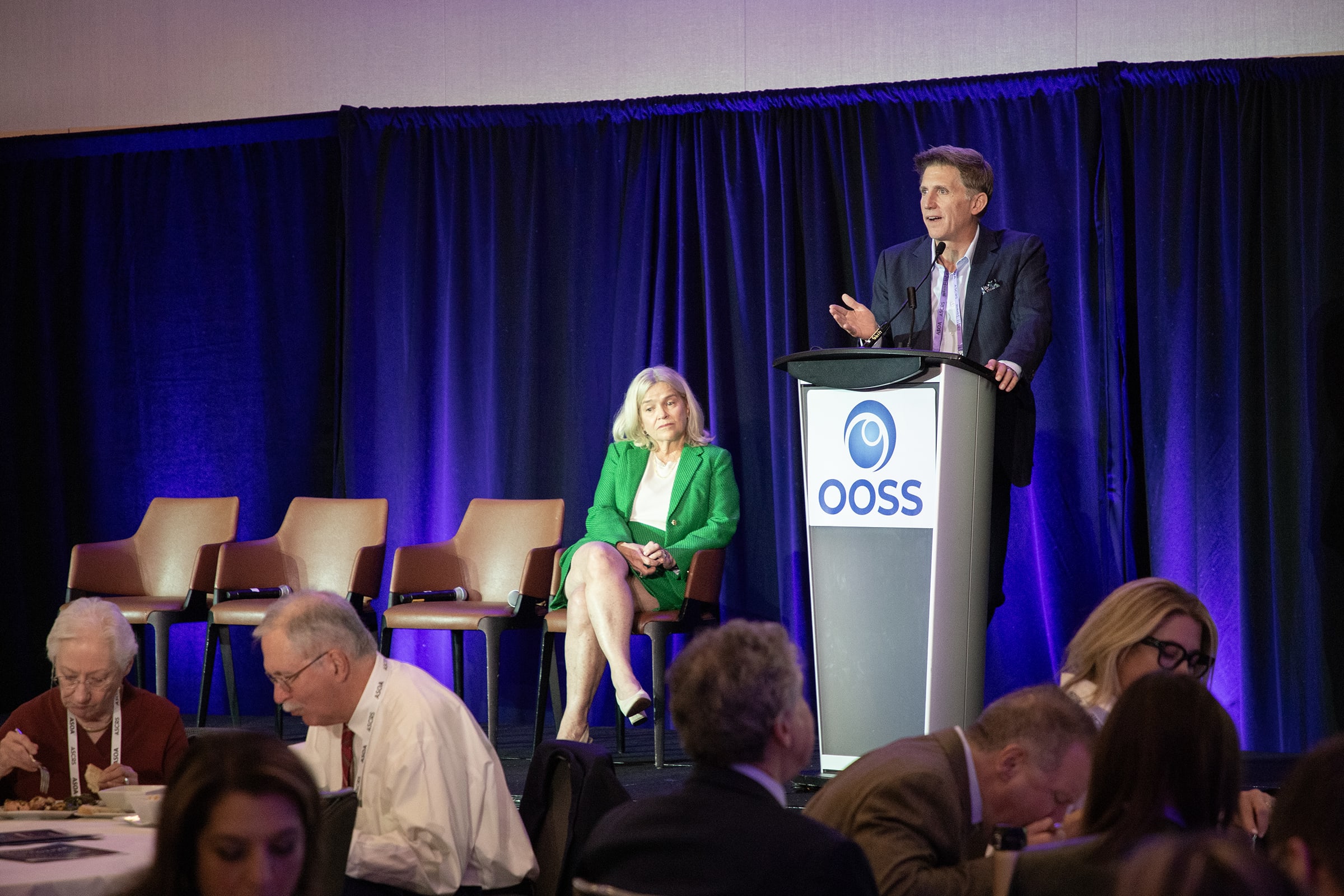 Dr. Wiley speaks at the OOSS Perspective Symposium during the 2026 ASCRS conference in Washington, DC.