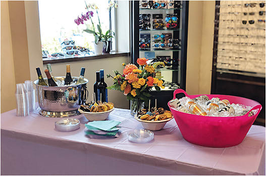 Collaborate with local eateries to offer bites. 
Photo courtesy of Dr. Kristin S. O’Brien