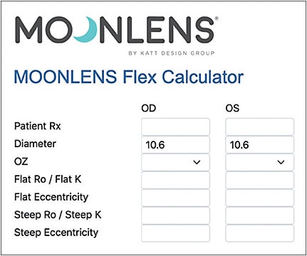 See the full calculator at artoptical.com/moon calculator.