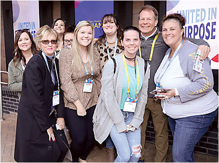 Dr. McElroy and members of his staff in attendance at Vision Source Exchange in 2022.Photo courtesy of Dr. McElroy