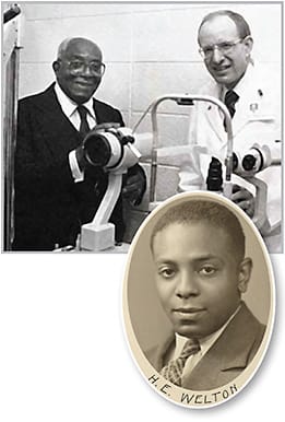 Dr. Welton in his later years and in his graduation photo.
Photos courtesy of OSU College of Optometry