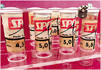 Original set of Wichterle Soft Lenses, as seen at The Contact Lens Museum, in Forest Grove, Ore. “Knowing where contact lenses came from builds the foundation for future growth,” notes Jason Miller, O.D., M.B.A., and “Contact Lens” columnist for Optometric Management. See https://bit.ly/2H7BLfR.
Photo courtesy of The Contact Lens Museum