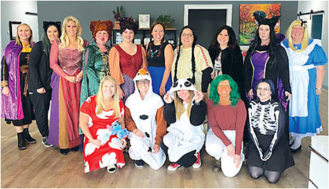 Dressing up for Halloween is an example of a team-building activity at Dr. Drake’s office. Photo courtesy of Drake Eye Care and Eyewear.