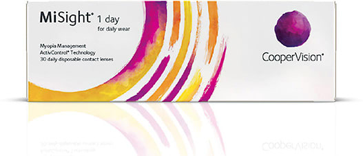 CooperVision’s MiSight 1 Day contact lens is indicated for the correction of myopic ametropia and for slowing the progression of myopia in children.