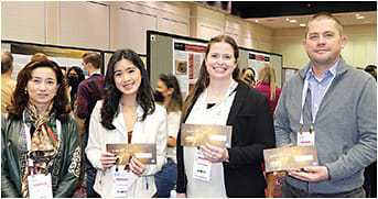 Research winners: (left to right) Maria Liu, Liandra Jung, Allison Campolo, and Jason Marsack.