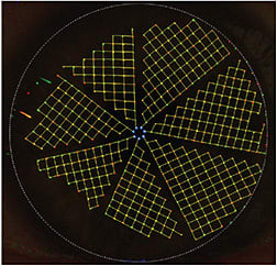 FIGURE 1: No tear film irregularity, as captured by the Ocular Surface Qualifier. IMAGE COURTESY DEE STEPHENSON, MD, FACS, ABES, FSEE
