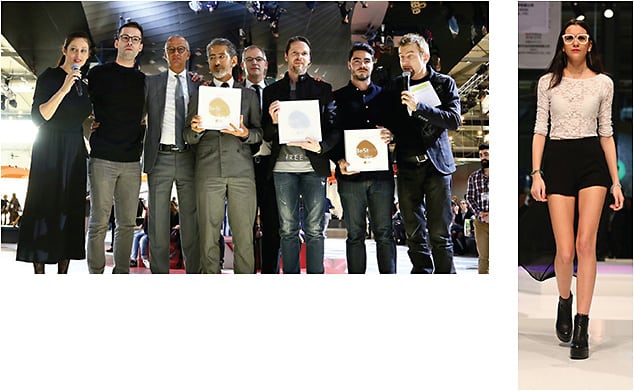 Globe Specs, Brillen-Q-uartier, and Les Lunettes de Marius took home last year’s BESTORE Awards (left); eyewear parade (right)