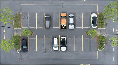 Even a parking lot can be pleasing to the eye.
Photo courtesy of Shutterstock
