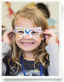 Attendees of Safilo’s “Take Our Daughters and Sons to Work Day” created their own eyewear