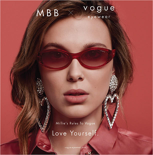 Gen Z star Millie Bobby Brown is the new face of Vogue Eyewear