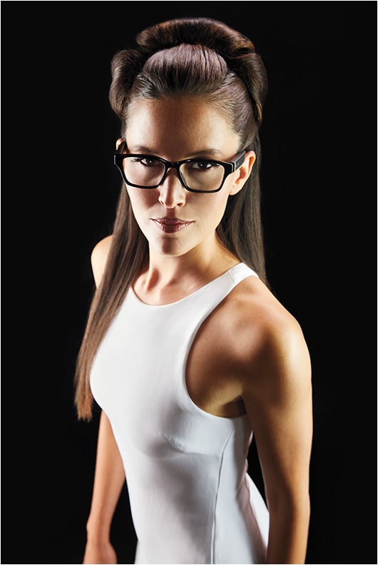 On Hannah: Level smart glasses from VSP Global
Photo by Jurgen Reisch