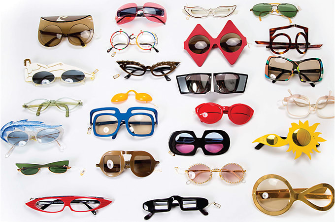 A collection of vintage styles from the Design Museum Holon exhibit. Photo: Eli Bohbot, Claude Samuel Collection