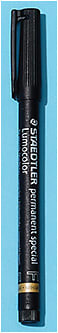5 “LENS MARKING PENS are a must; they work on every anti-glare coating, unlike Sharpies.”
Pictured: Black Lens Marking Pen for AR Coatings from OptiSource