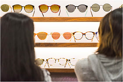 Frames in fall hues on display at Vision Expo West