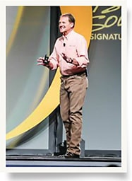 Jim Greenwood, president and CEO of Vision Source, addresses attendees at The Exchange
(Photo credit: K. Gallagher Photography)