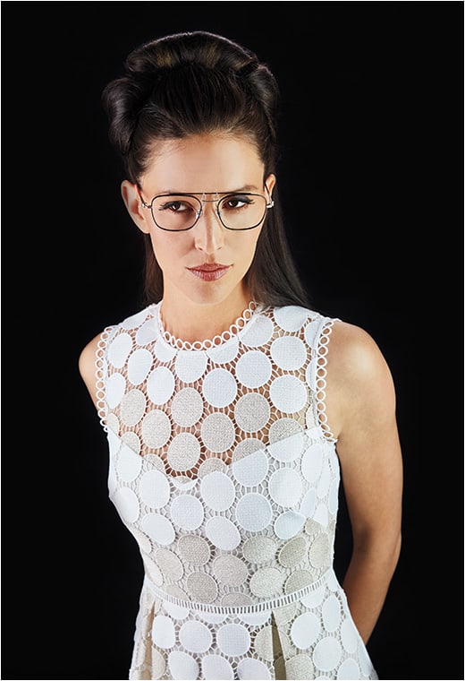 Pure Tech 
CALVIN KLEIN 205W39NYC style CKNYC1810 from Marchon cuts the edge with a wildly lightweight design that bends the rules in stainless steel and temples wrapped in leather.