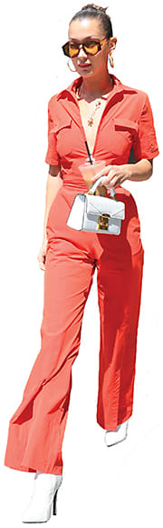 NEW YORK MINUTE 
Supermodel Bella Hadid dons Givenchy sunglass style GV 7056/S from Safilo while in New York City. 
Credit: Getty Images