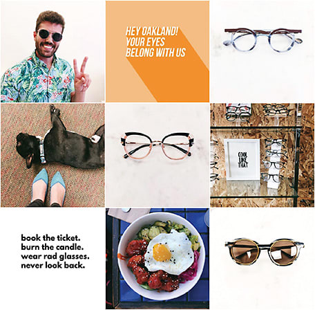 Q4: This is @OaklandVisionCenter. From the eyes of a customer: “This business is fun, near my workplace, and they have cool glasses. I will check this place out!”